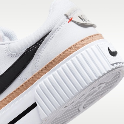 Nike Court Legacy Lift Damenschuh – Weiß/Hemp/Team Orange/Schwarz