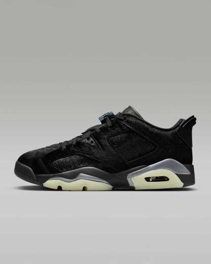 Air Jordan 6 Retro Low Schuh (Damen) – Schwarz/Schwarz/Schwarz
