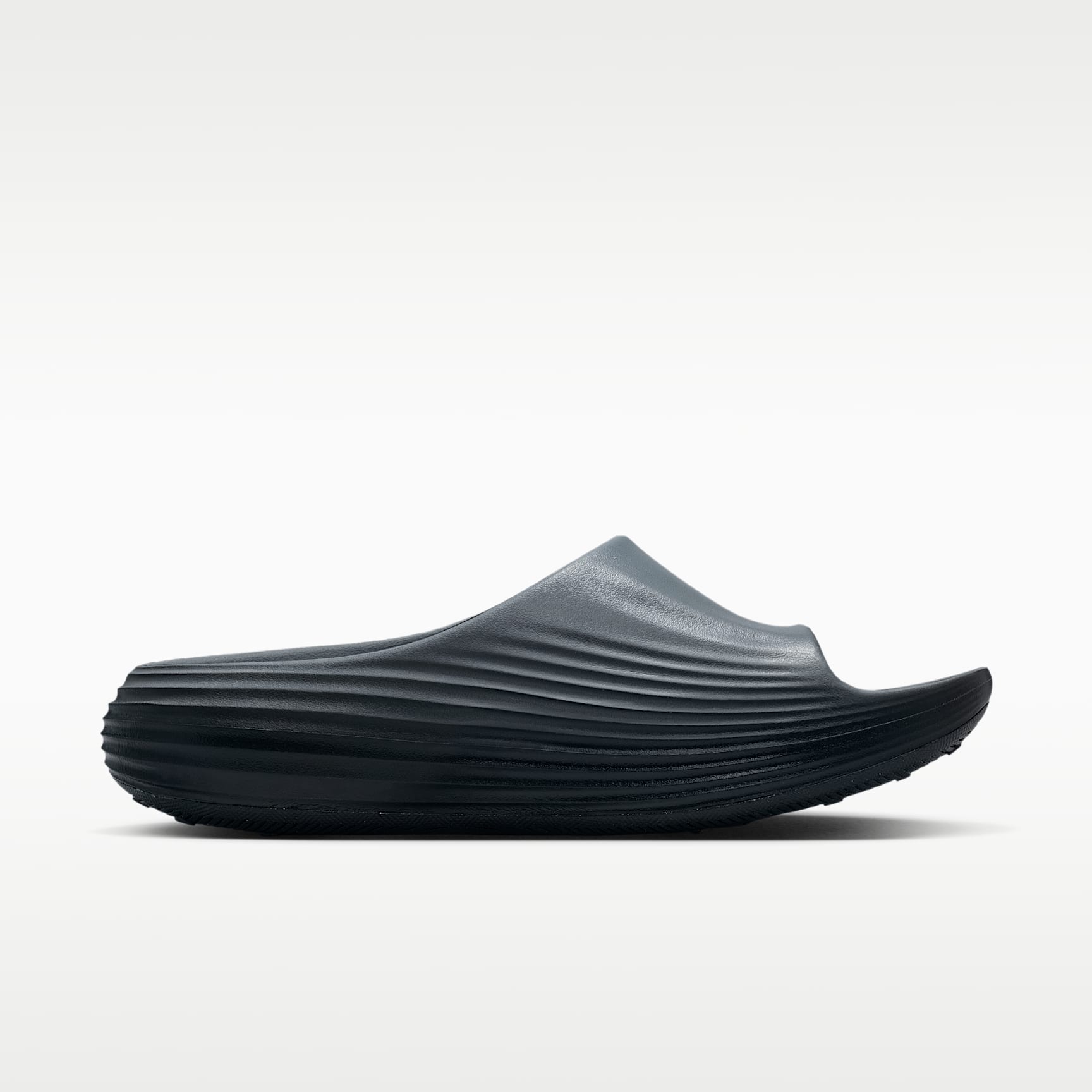 Nike ReactX Rejuven8 Slides (Herren) – Cool Grey/Schwarz/Volt