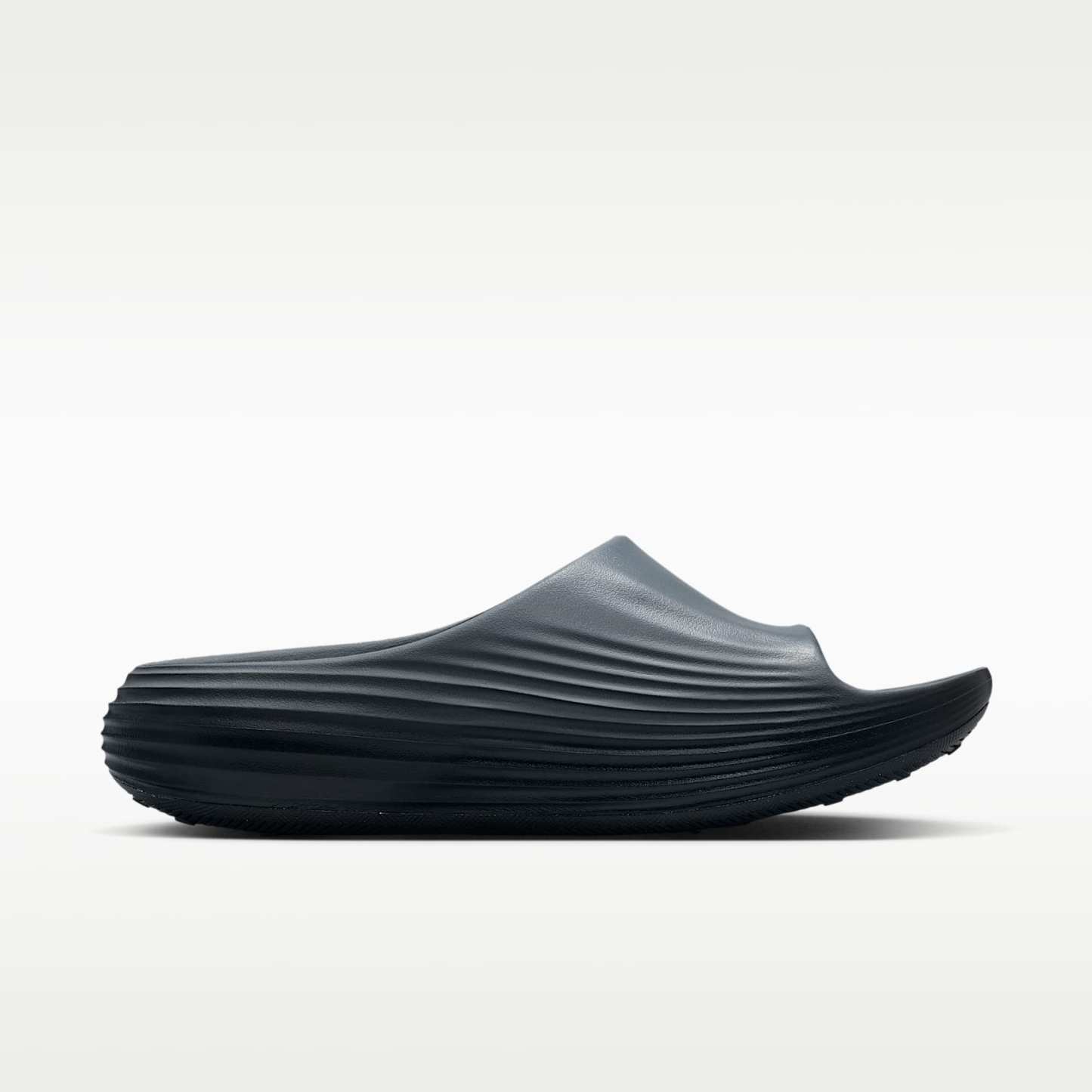 Nike ReactX Rejuven8 Slides (Herren) – Cool Grey/Schwarz/Volt