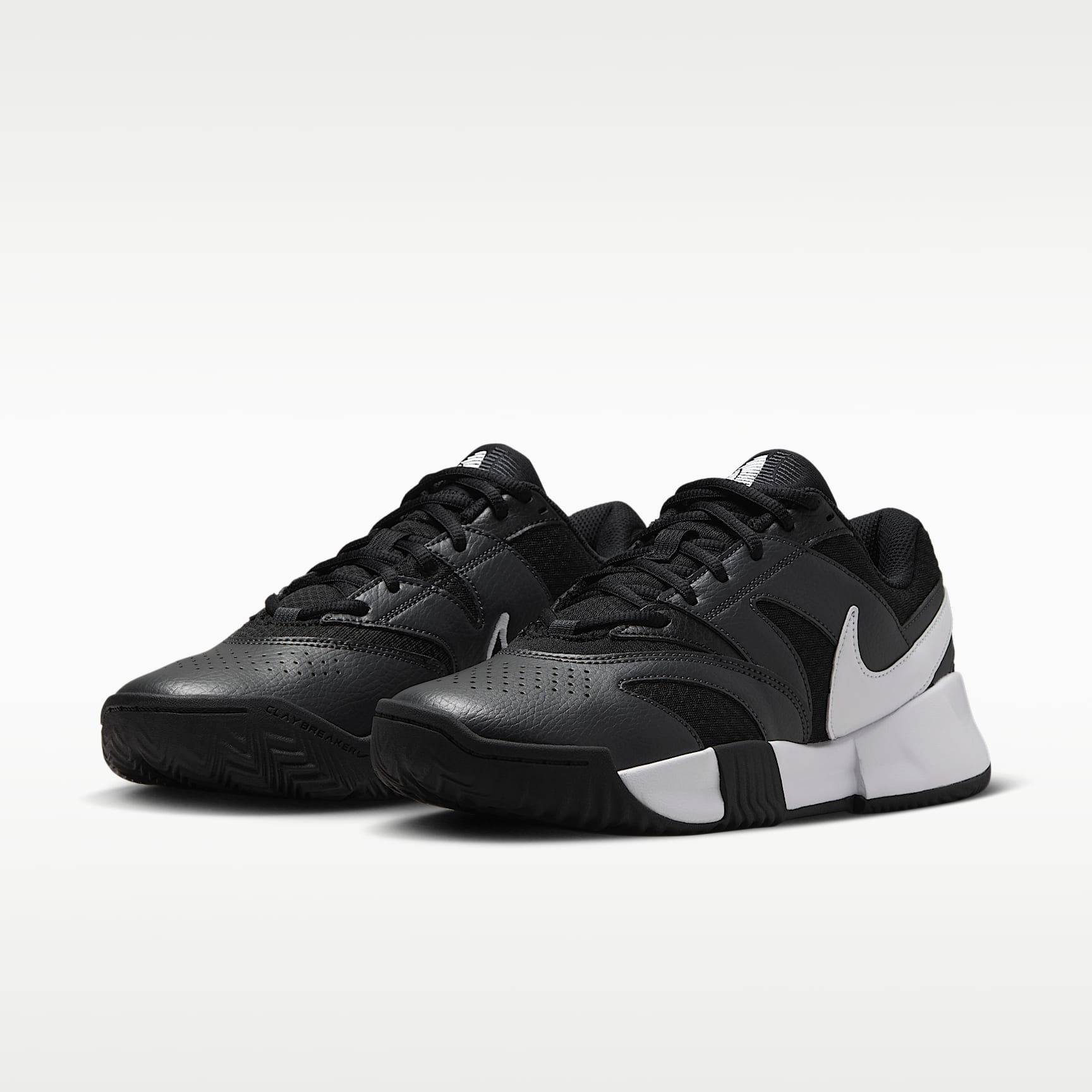 NikeCourt Lite 4 Tennisschuh für Sandplätze für Damen – Schwarz/Anthracite/Weiß