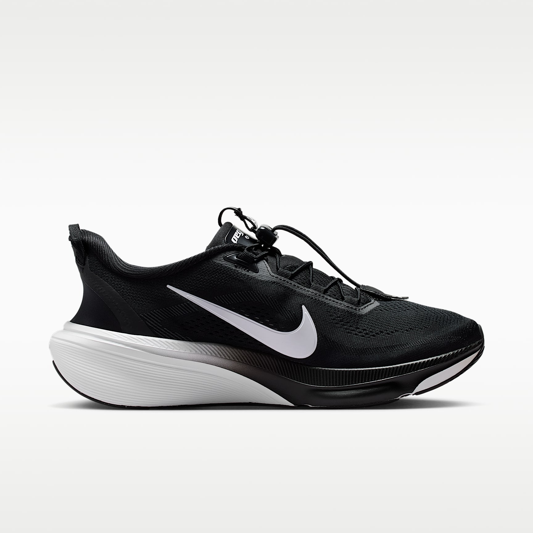 Nike Pegasus 42 EasyOn Straßenlaufschuh (Herren) – Schwarz/Dark Smoke Grey/Weiß