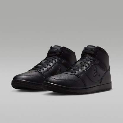 Jordan Court Connect Mid Herrenschuhe – Schwarz/Dark Smoke Grey