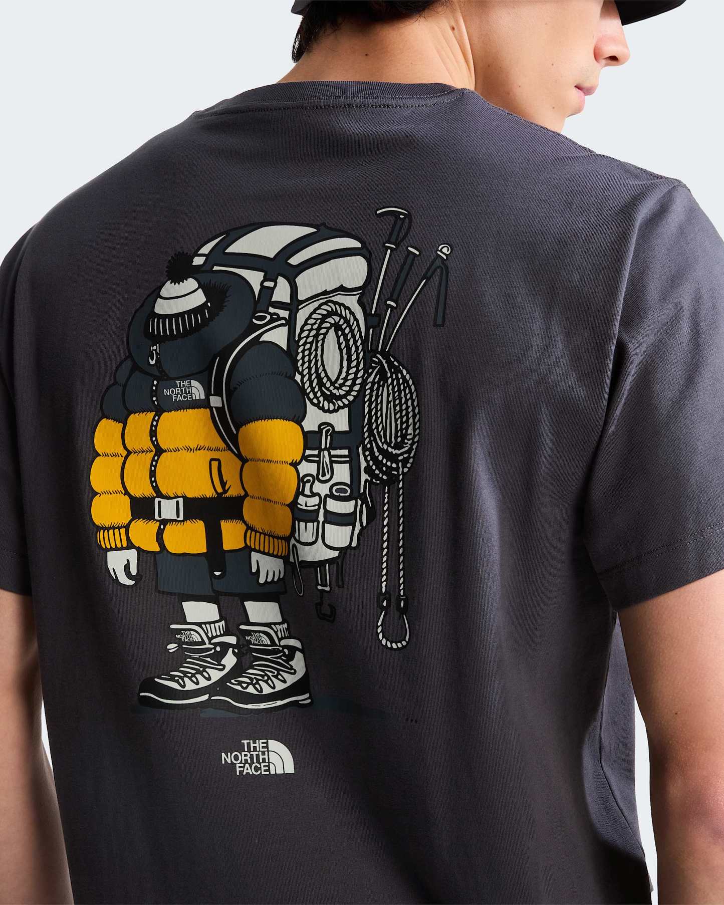 Unisex Gear Up Get Out Grafik T-Shirt – Anthracite Grey