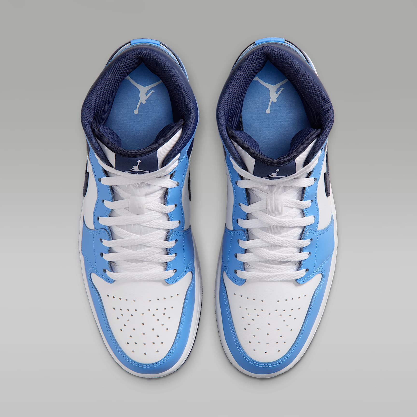 Air Jordan 1 Mid Herrenschuh – University Blue/Weiß/Sail/Midnight Navy