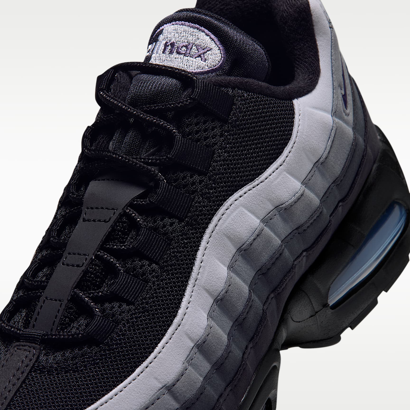 Nike Air Max 95 Big Bubble Premium Herrenschuh – Schwarz/Dark Smoke Grey/Smoke Grey/Canyon Purple