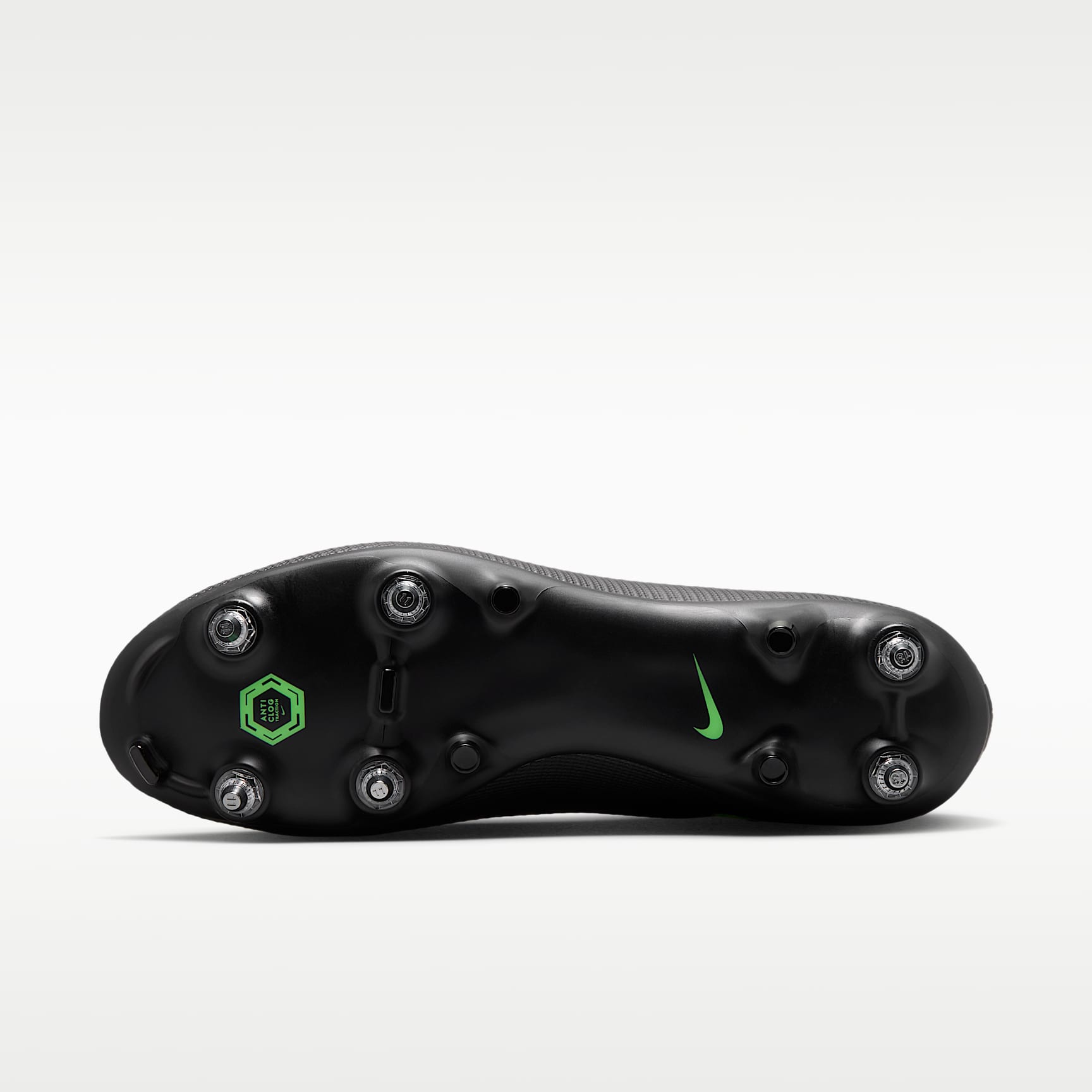 Nike Mercurial Vapor 17 Academy Low-Top-Fußballschuh für weichen Rasen – Schwarz/Schwarz/Illusion Green