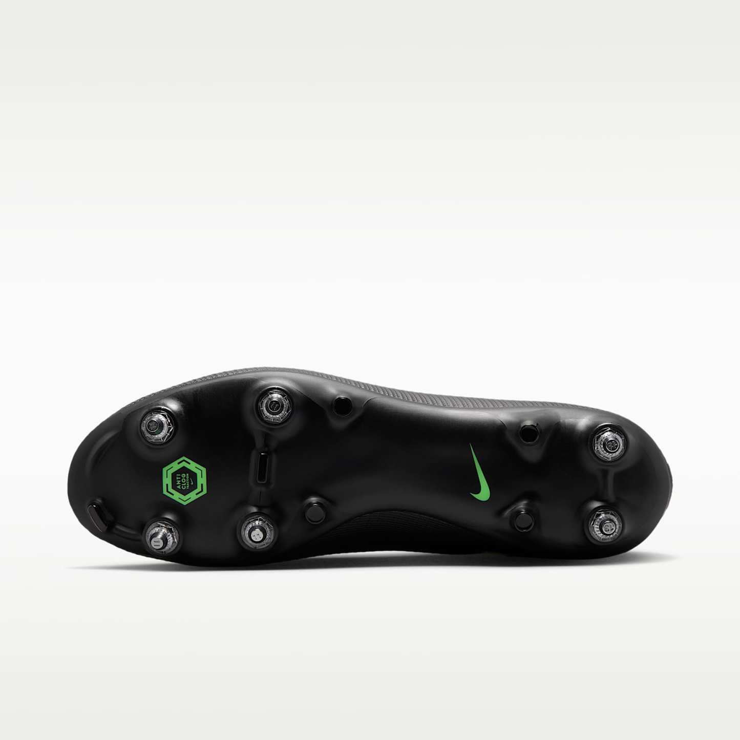 Nike Mercurial Vapor 17 Academy Low-Top-Fußballschuh für weichen Rasen – Schwarz/Schwarz/Illusion Green