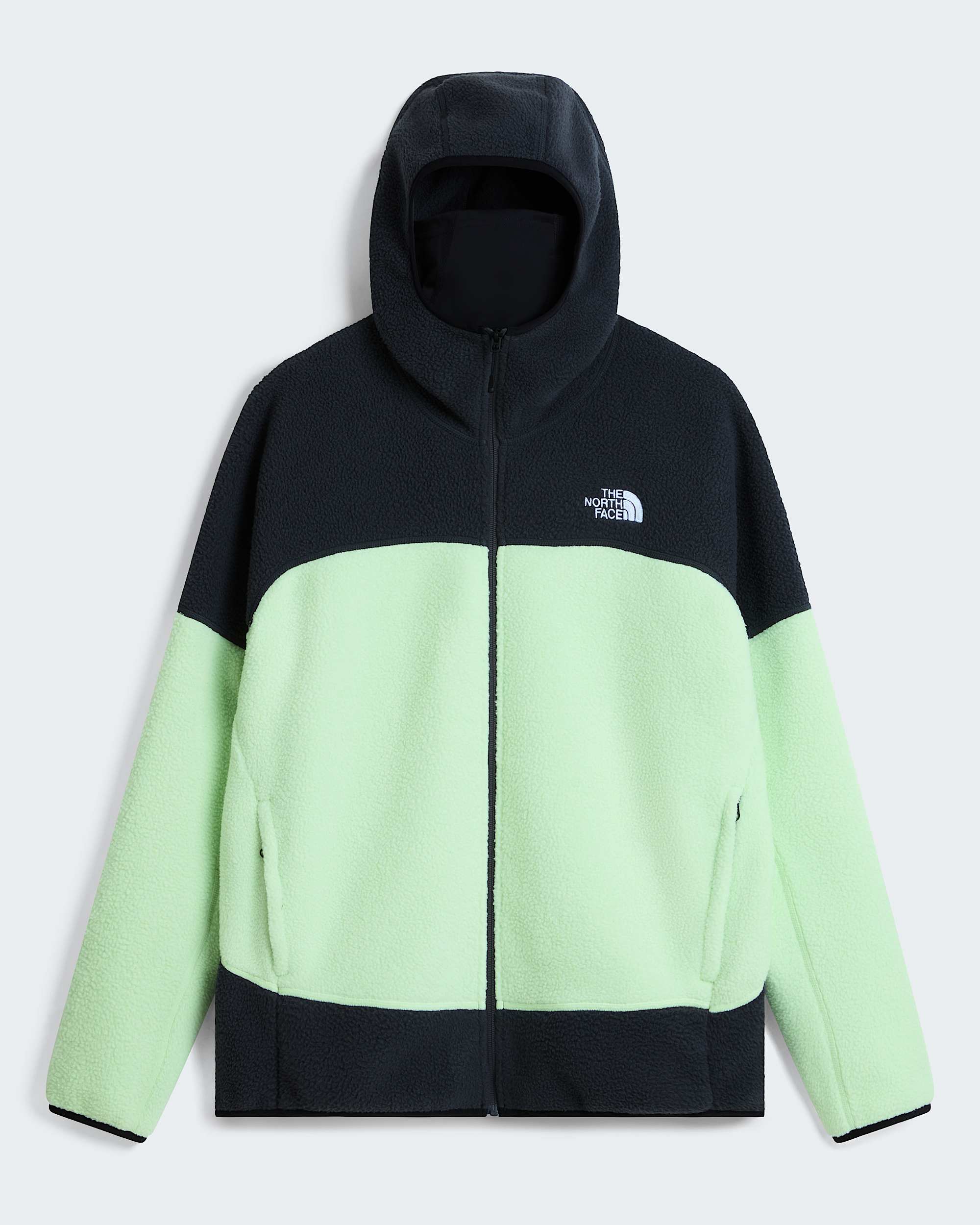 NSE Mask Fleecejacke für Herren – Calcified Lime-Anthracite Grey