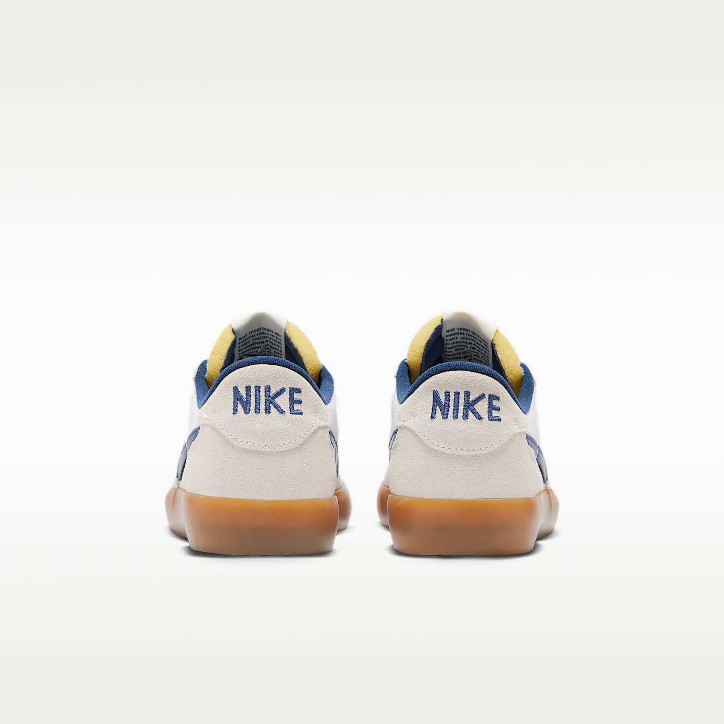 Nike SB Heritage Vulc Skateboardschuh – Summit White/Weiß/Gum Light Brown/Marineblau