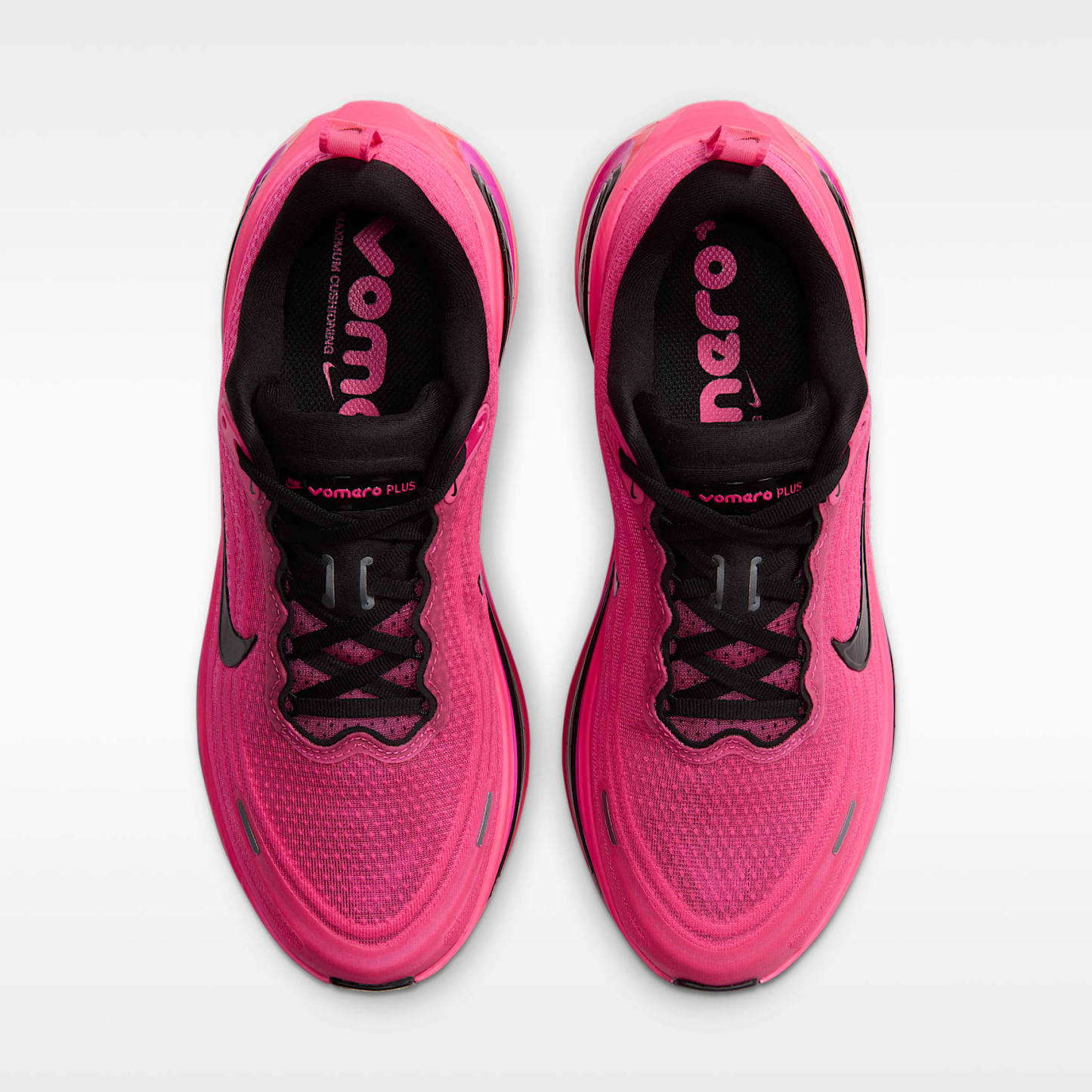 Nike Vomero Plus Straßenlaufschuh (Damen) – Schwarz/Hyper Pink/Fuchsia Blast/Schwarz