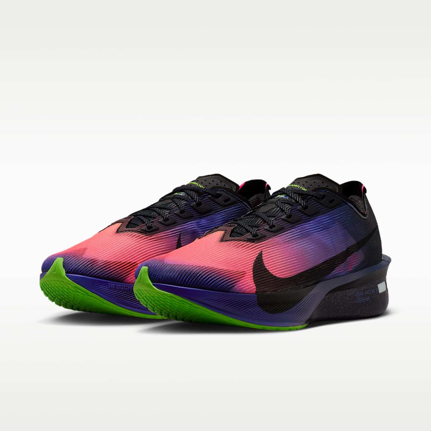 Nike Vaporfly 4 Glam Laufschuhe für Straßenwettkämpfe (Damen) – Dark Obsidian/Purple Dynasty/Flash Crimson/Schwarz