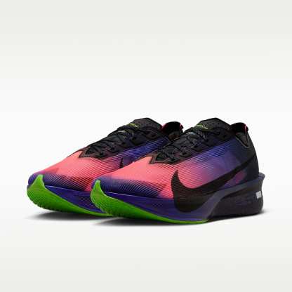 Nike Vaporfly 4 Glam Laufschuhe für Straßenwettkämpfe (Damen) – Dark Obsidian/Purple Dynasty/Flash Crimson/Schwarz