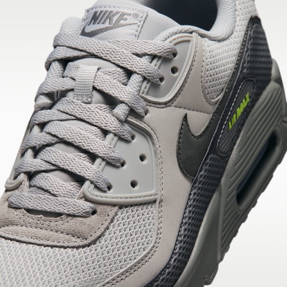 Nike Air Max 90 Premium Schuh (Herren) – Light Smoke Grey/Smoke Grey/Volt/Iron Grey