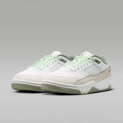 Jordan Flight Court Schuh (Herren) – Weiß/Swan/Jade Stone/Vintage Lichen