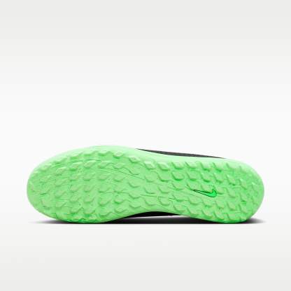 Nike Mercurial Vapor 17 Club Low-Top-Fußballschuh für Turf – Schwarz/Schwarz/Illusion Green