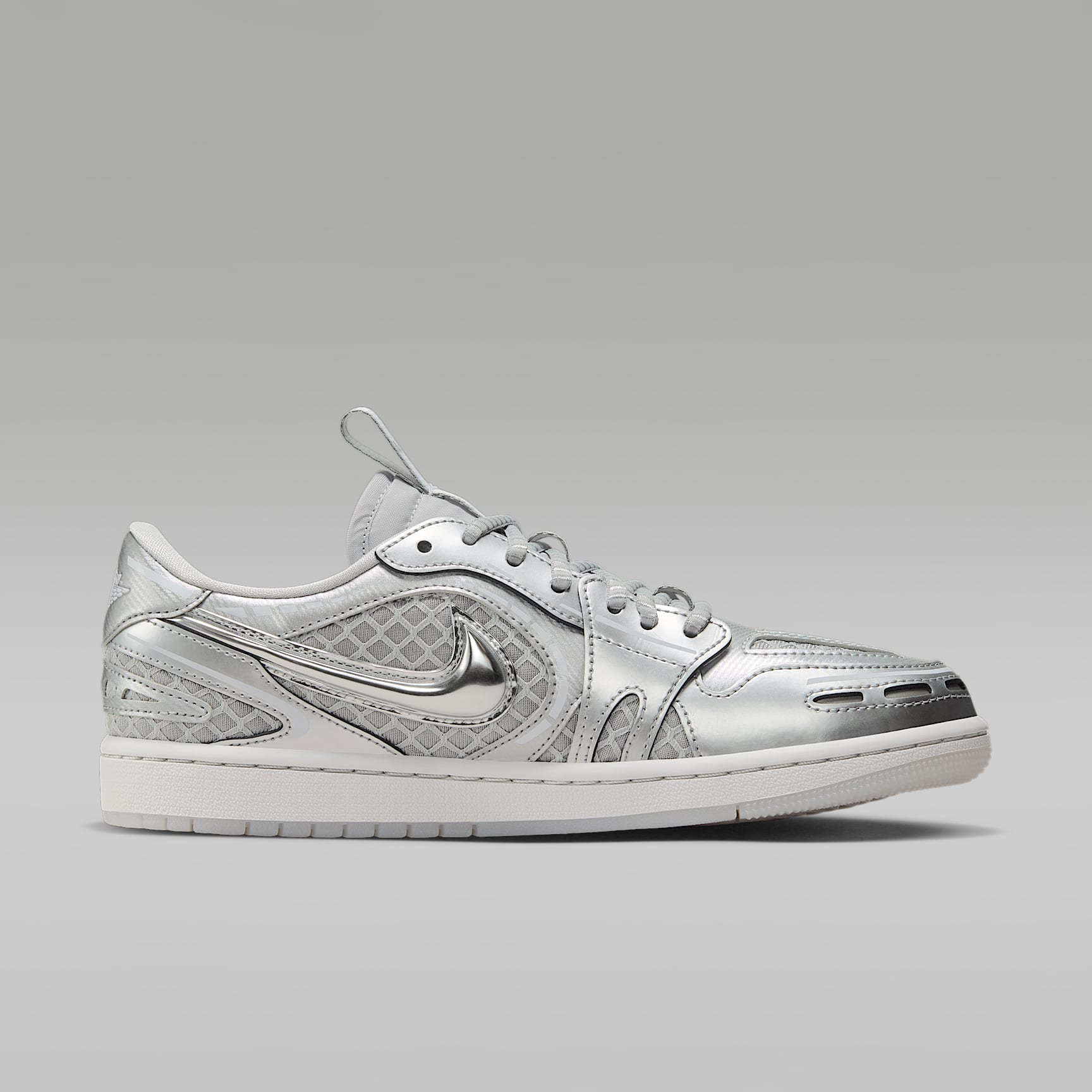 Air Jordan 1 Low Method of Make Schuh (Damen) – Neutral Grey/Weiß/Pewter Grey/Metallic Silver
