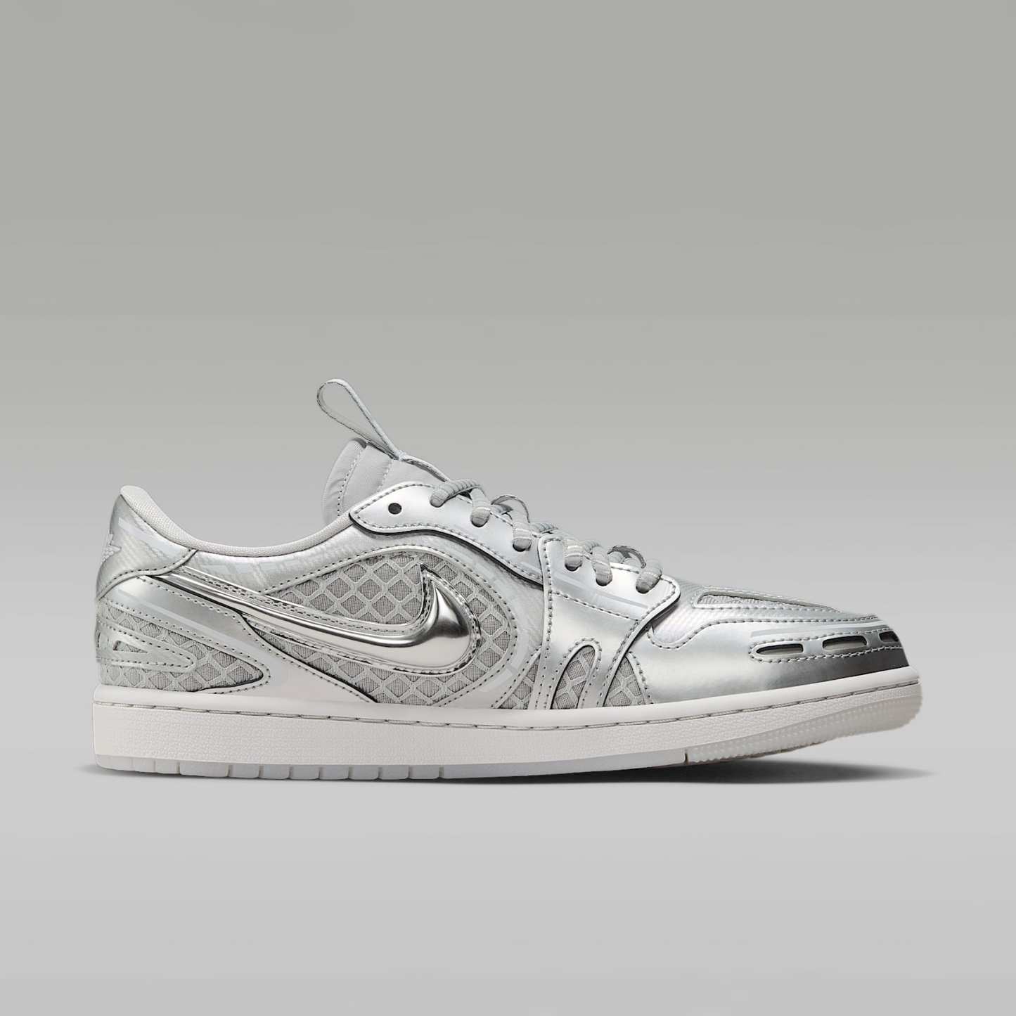 Air Jordan 1 Low Method of Make Schuh (Damen) – Neutral Grey/Weiß/Pewter Grey/Metallic Silver
