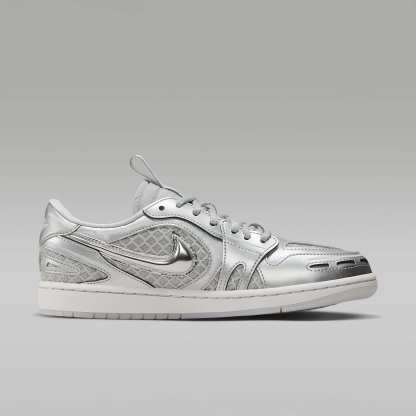 Air Jordan 1 Low Method of Make Schuh (Damen) – Neutral Grey/Weiß/Pewter Grey/Metallic Silver