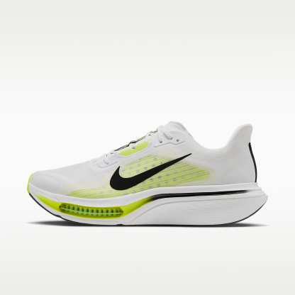 Nike Pegasus Plus 2 Straßenlaufschuh (Herren) – Weiß/Lemon Venom/Schwarz