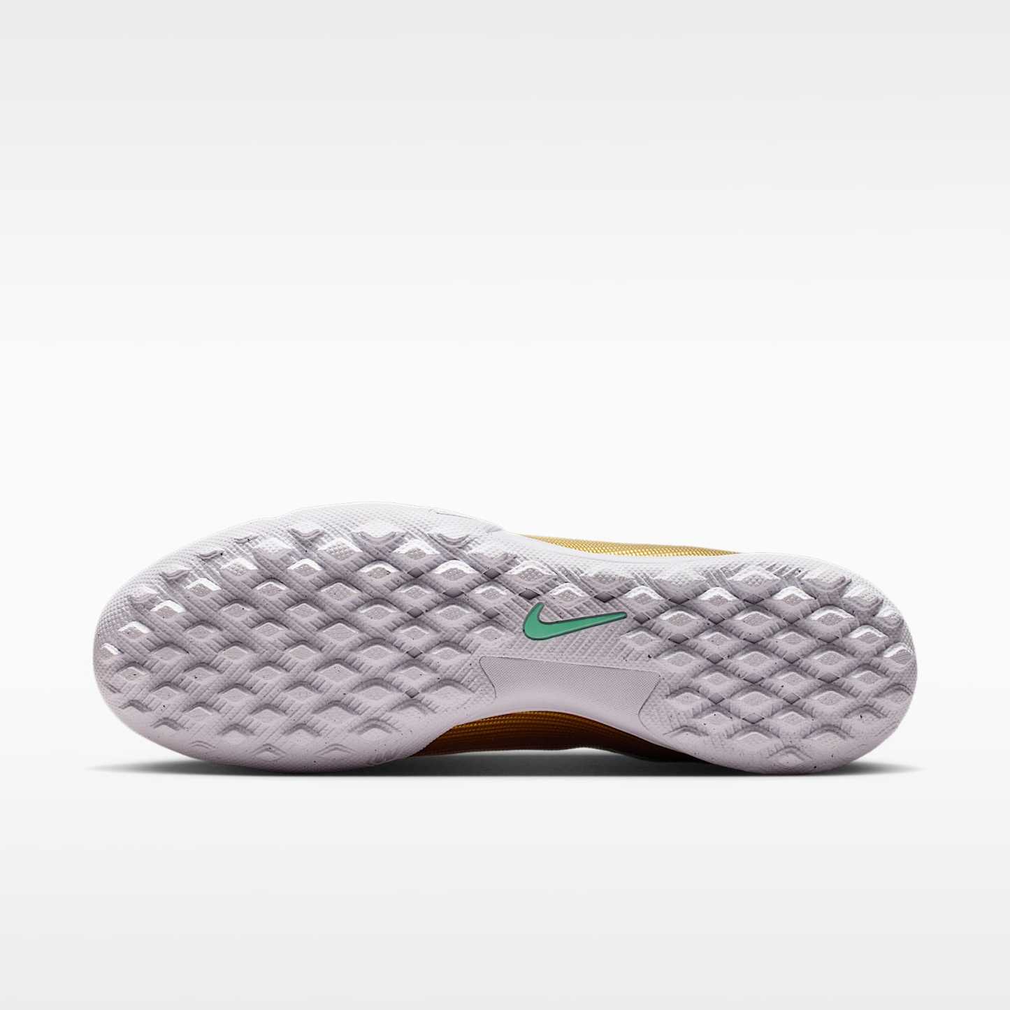 Nike Mercurial Superfly 11 Academy „Kylian Mbappé“ High-Top-Fußballschuh für Turf – Metallic Gold/Green Glow