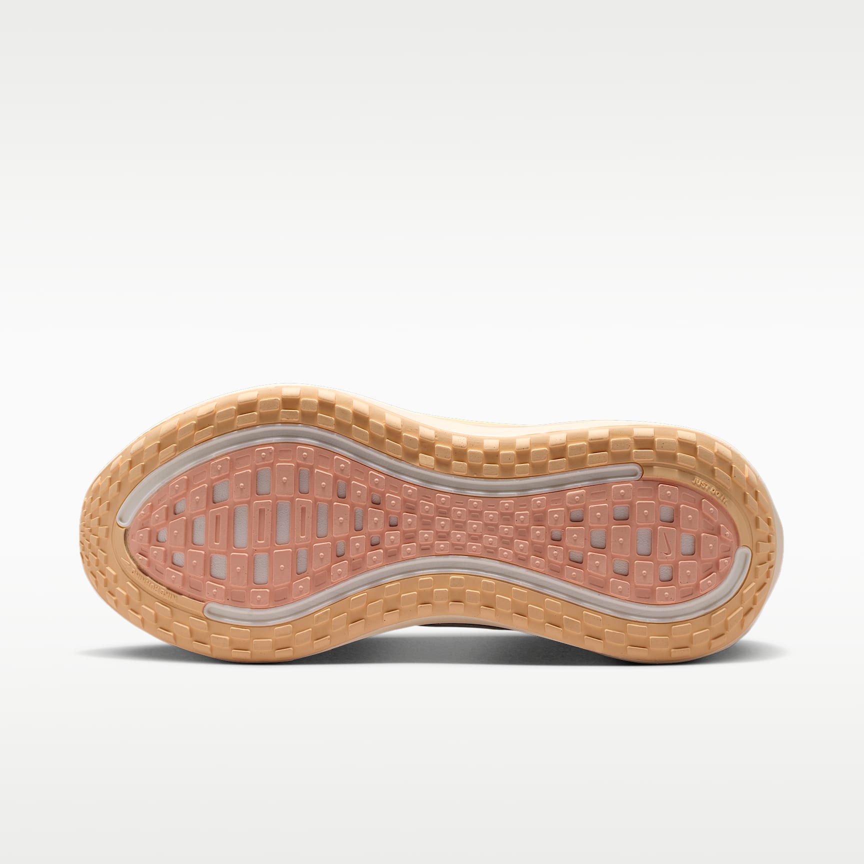 Nike Vomero Plus Straßenlaufschuh (Damen) – Light Bone/Arctic Orange/Ice Peach/Metallic Silver