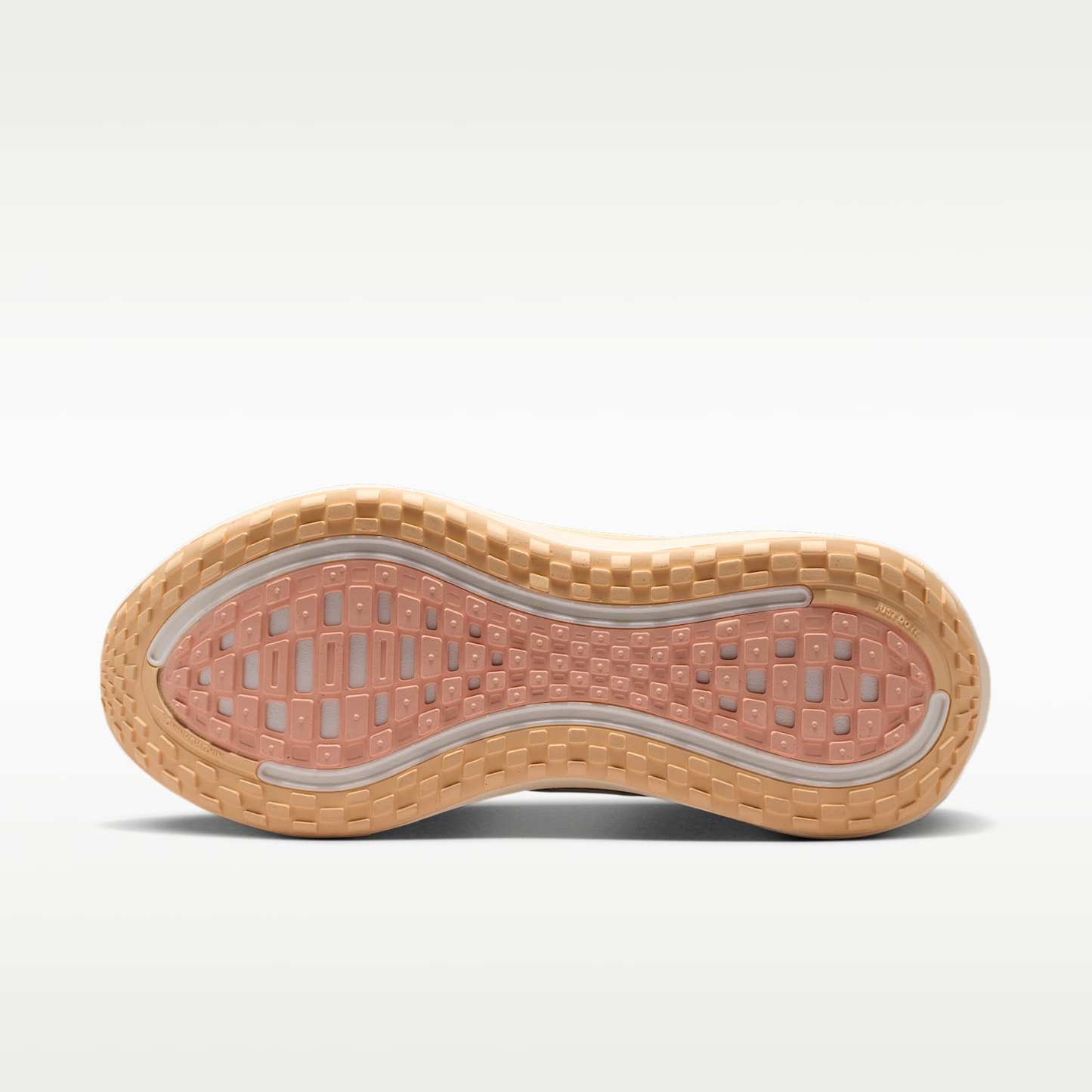 Nike Vomero Plus Straßenlaufschuh (Damen) – Light Bone/Arctic Orange/Ice Peach/Metallic Silver