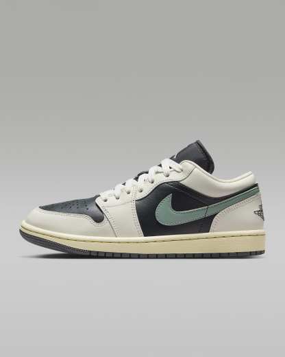 Air Jordan 1 Low Damenschuh – Anthracite/Sail/Legend Sand/Jade Smoke