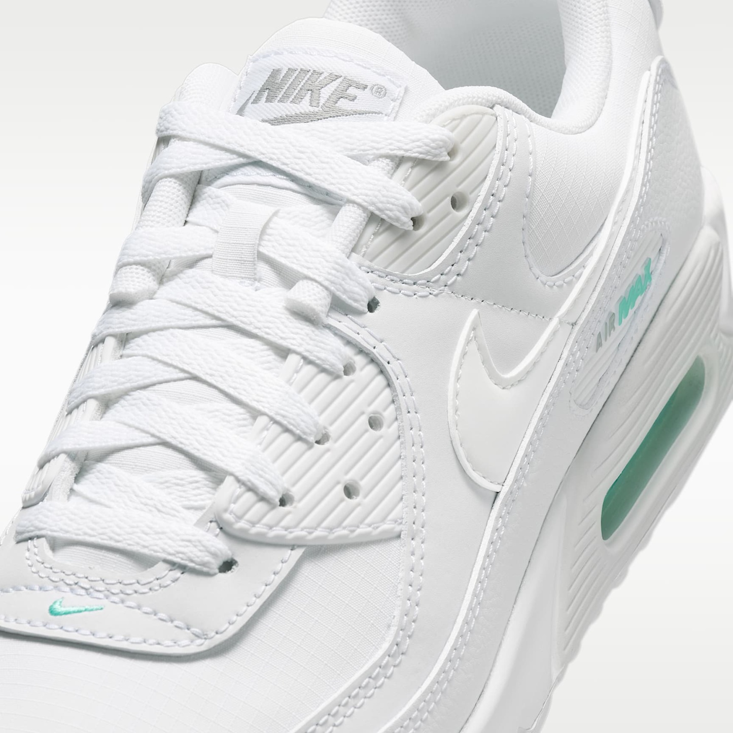 Nike Air Max 90 Schuh (Herren) – Weiß/Hyper Turquoise/Photon Dust