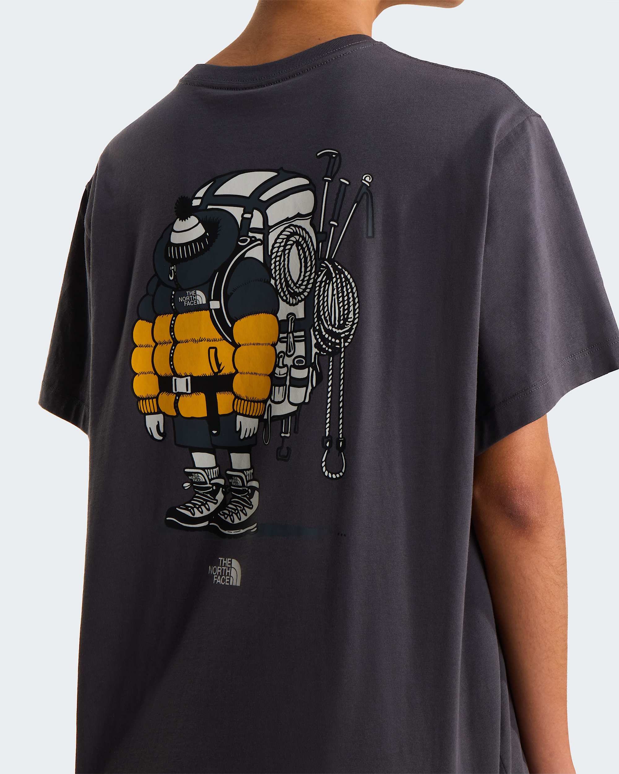 Unisex Gear Up Get Out Grafik T-Shirt – Anthracite Grey