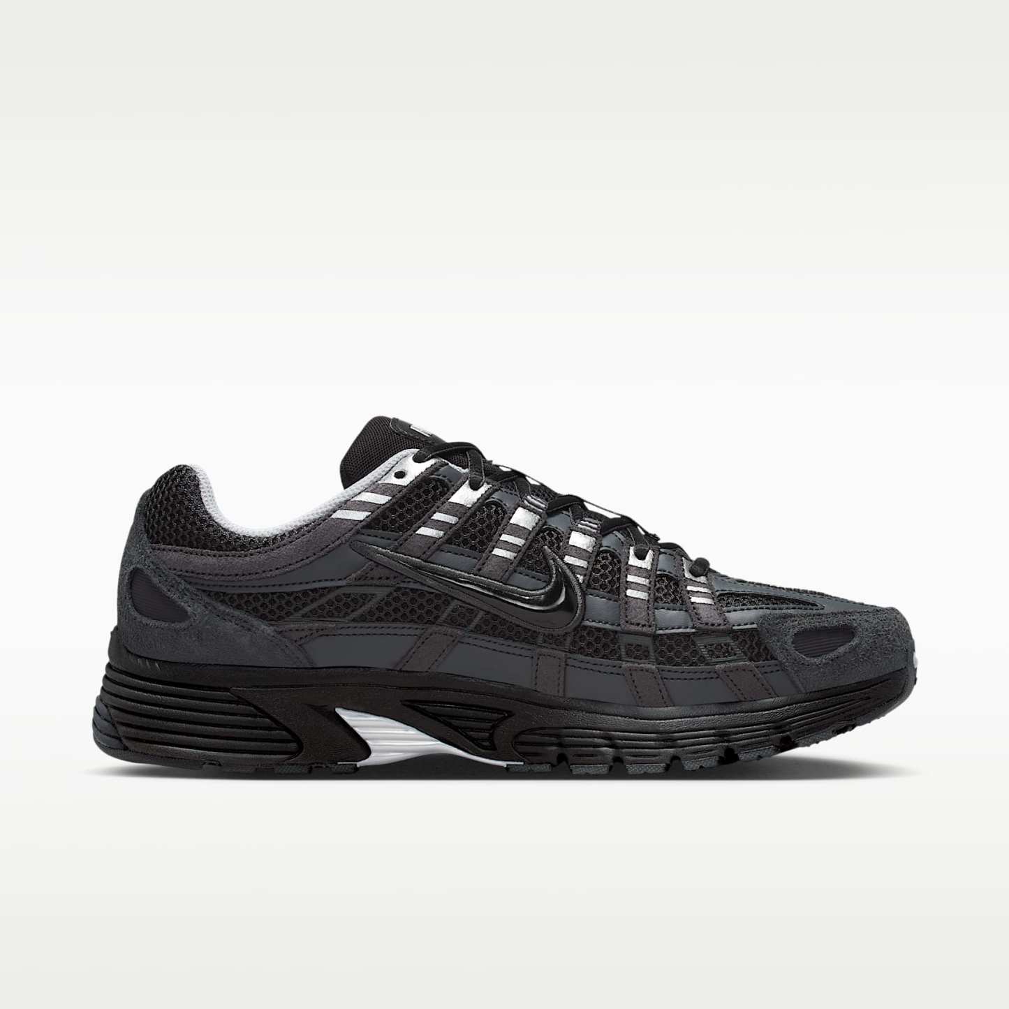 Nike P-6000 Wildlederschuhe (Herren) – Anthracite/Chrome/Metallic Silver/Schwarz