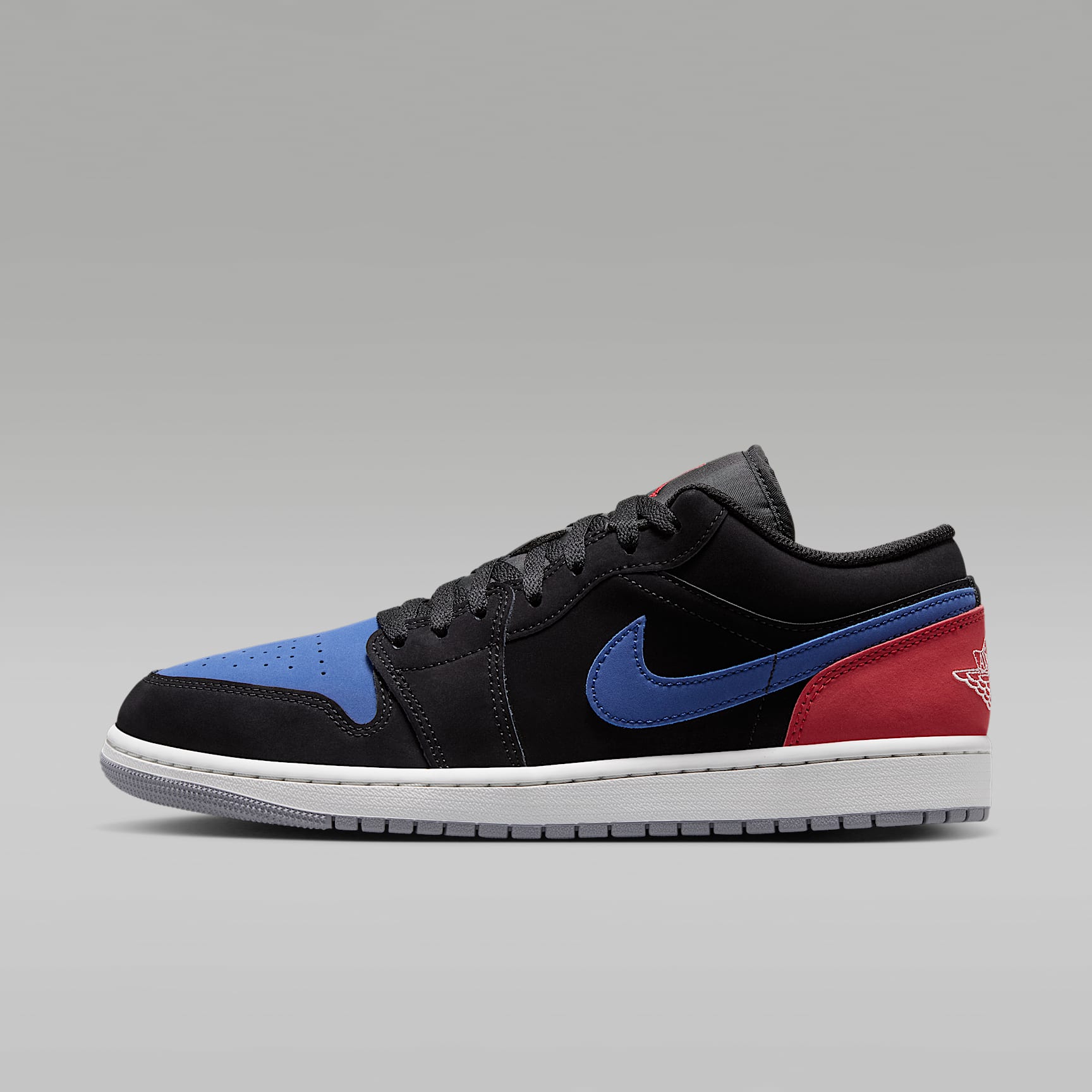 Air Jordan 1 Low Herrenschuh – Schwarz/True Blue/Varsity Red/Summit White