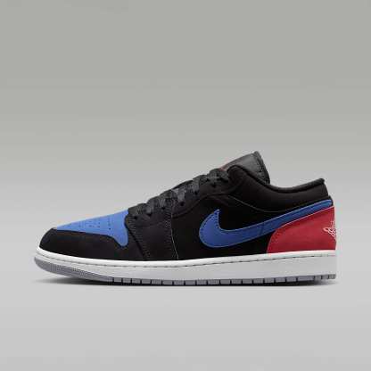 Air Jordan 1 Low Herrenschuh – Schwarz/True Blue/Varsity Red/Summit White