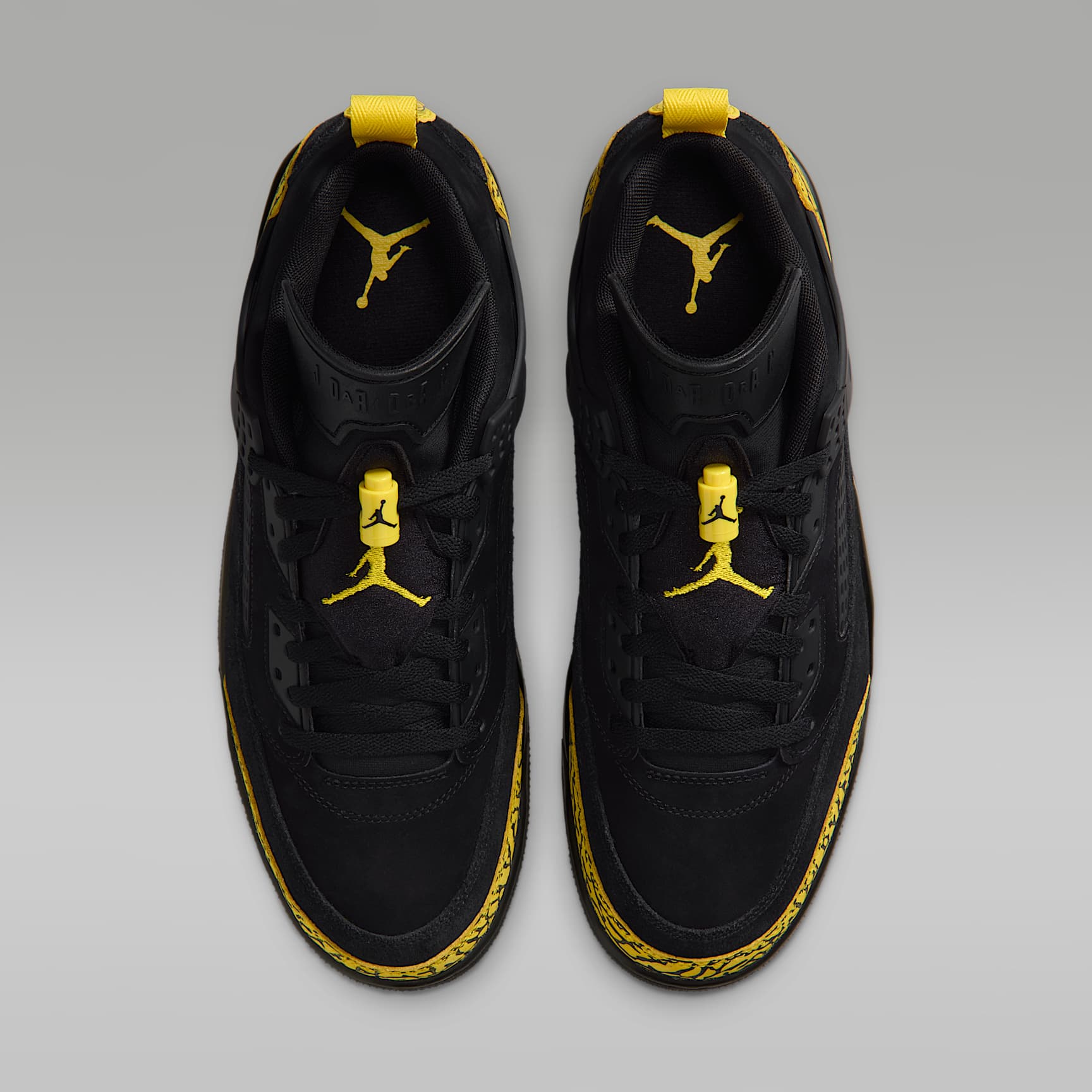 Jordan Spizike Low Schuh (Herren) – Schwarz/Speed Yellow/Speed Yellow/Schwarz