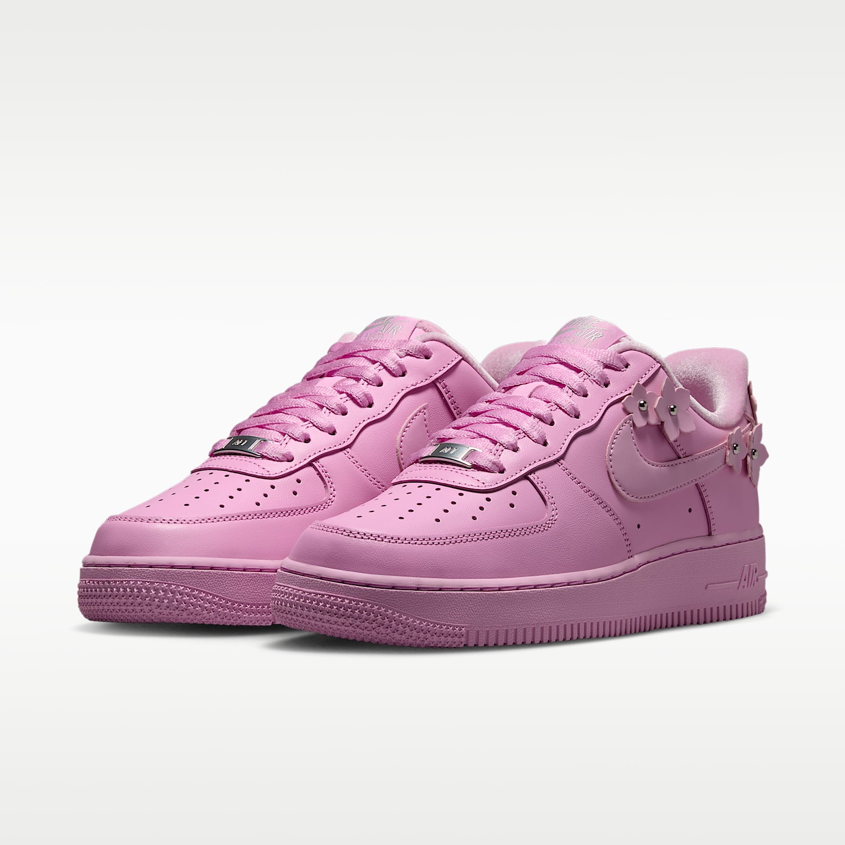 Nike Air Force 1 '07 "Florette" Schuh (Damen) – Pink Rise/Pink Foam/Metallic Silver/Pink Rise