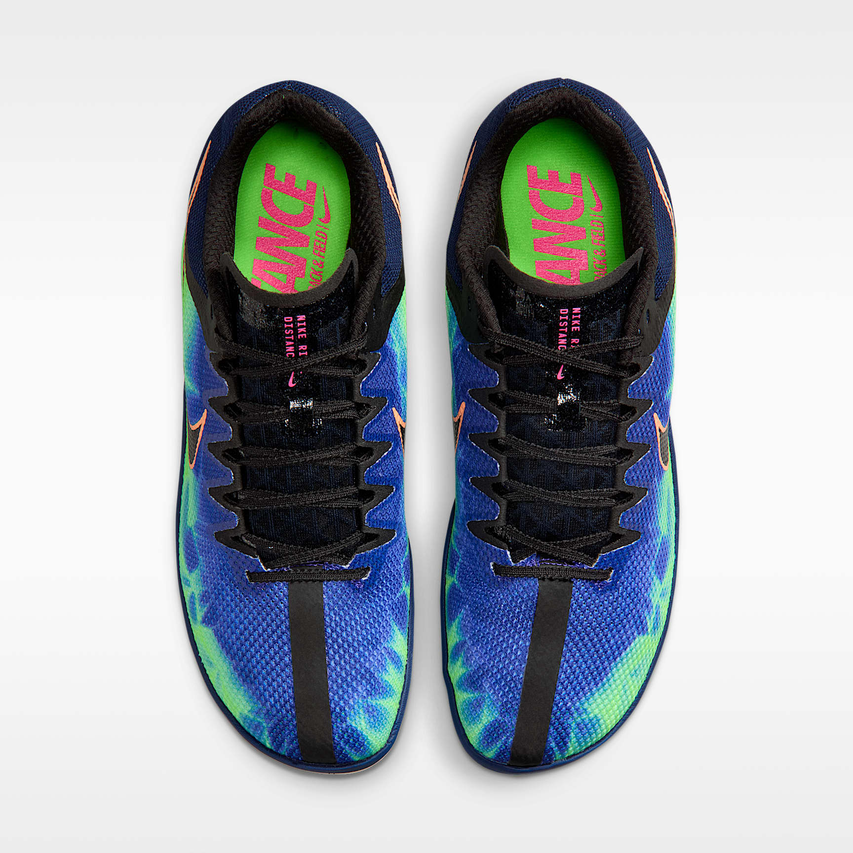 Nike Zoom Rival Distance Glam Leichtathletik-Langstrecken-Spikes – Dark Obsidian/Indigo Burst/Grün/Schwarz