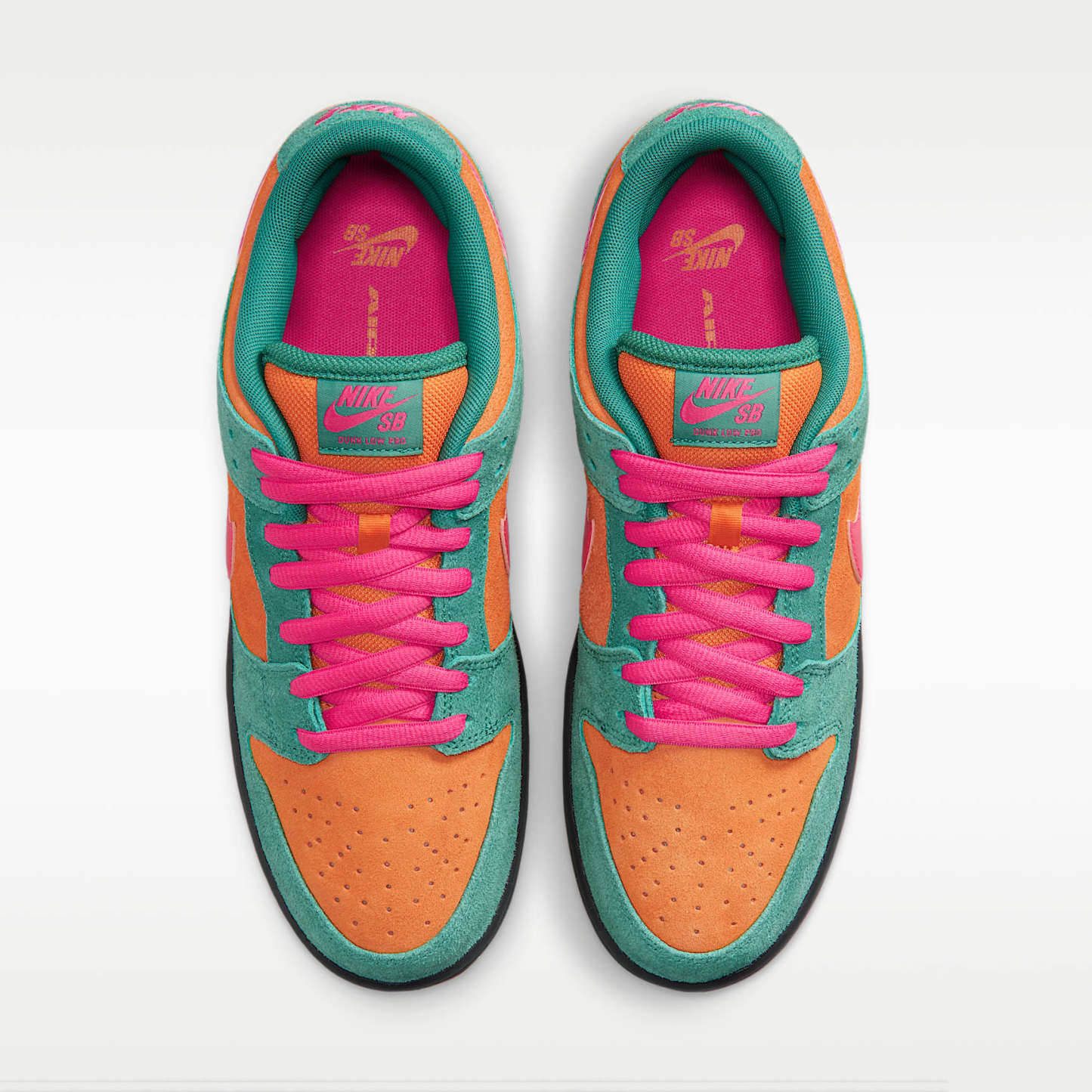 Nike SB Dunk Low Pro Skateboardschuh – Green Noise/Light Curry/Off Noir/Watermelon