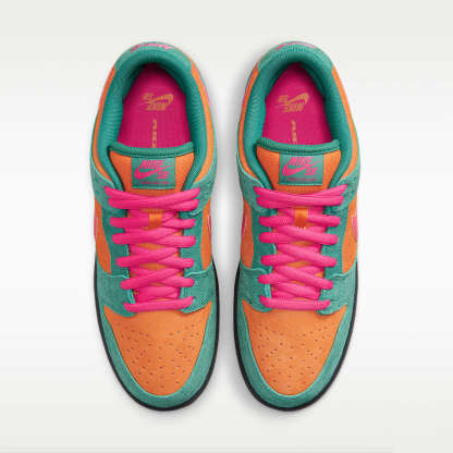 Nike SB Dunk Low Pro Skateboardschuh – Green Noise/Light Curry/Off Noir/Watermelon