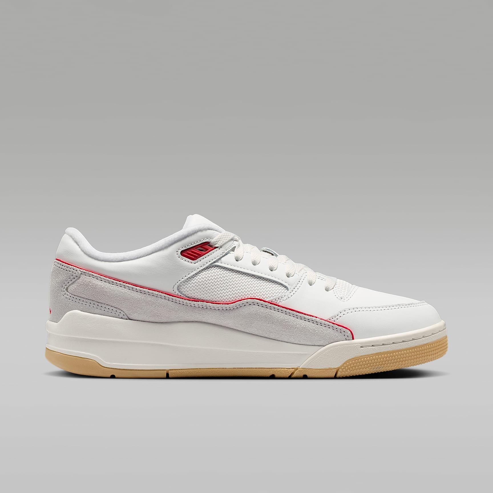 Jordan Flight Court Schuh (Herren) – Summit White/Pure Platinum/Sesame/University Red