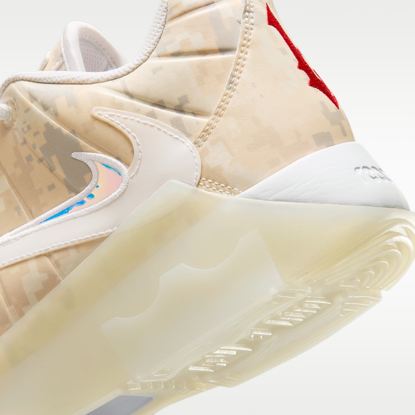 LeBron Witness 9 Basketballschuh – Pale Ivory/Sail/Light Orewood Brown/Weiß