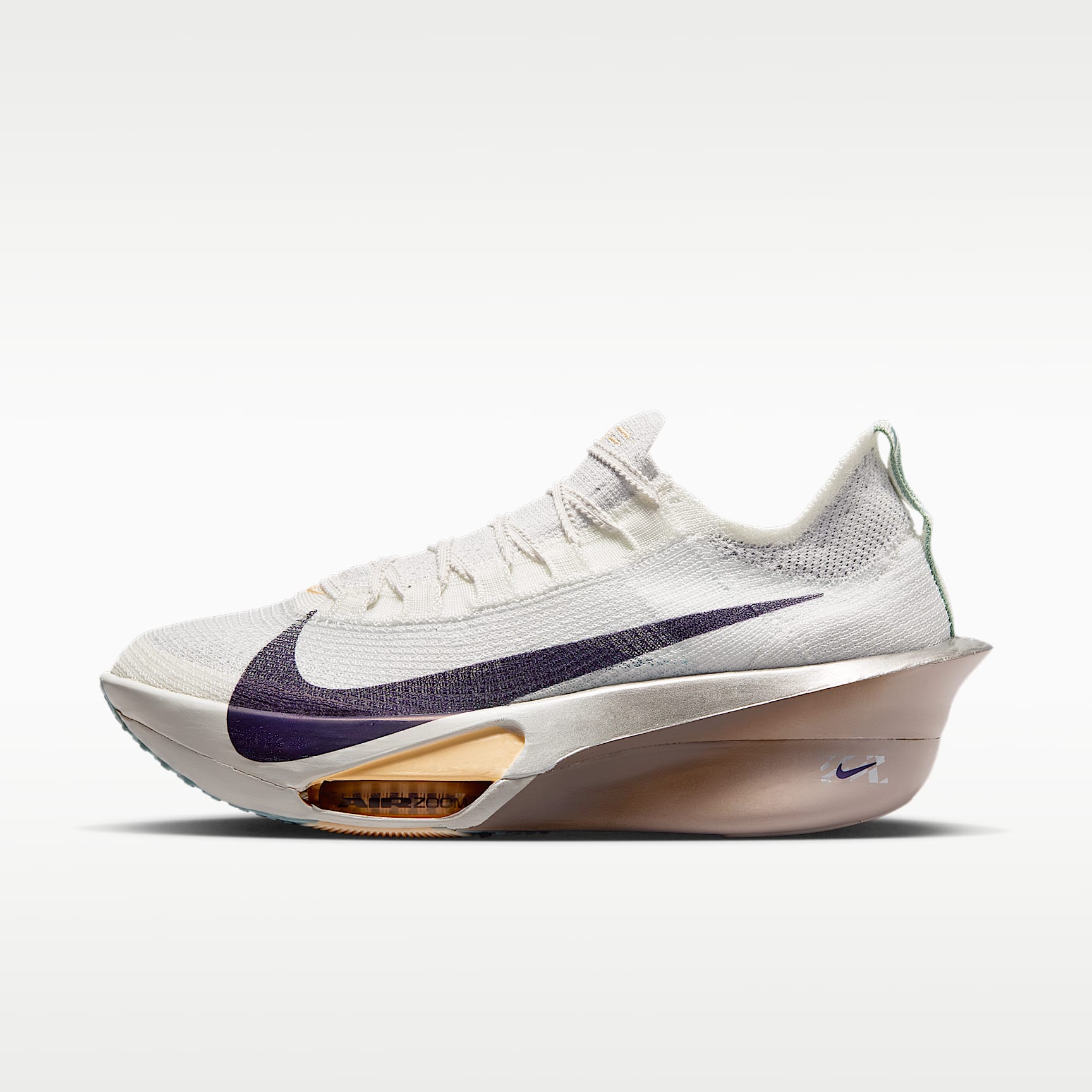 Nike Alphafly 3 Herren-Straßenlaufschuh für Wettkämpfe – Platinum Tint/Ocean Cube/Moon Particle/Purple Dynasty