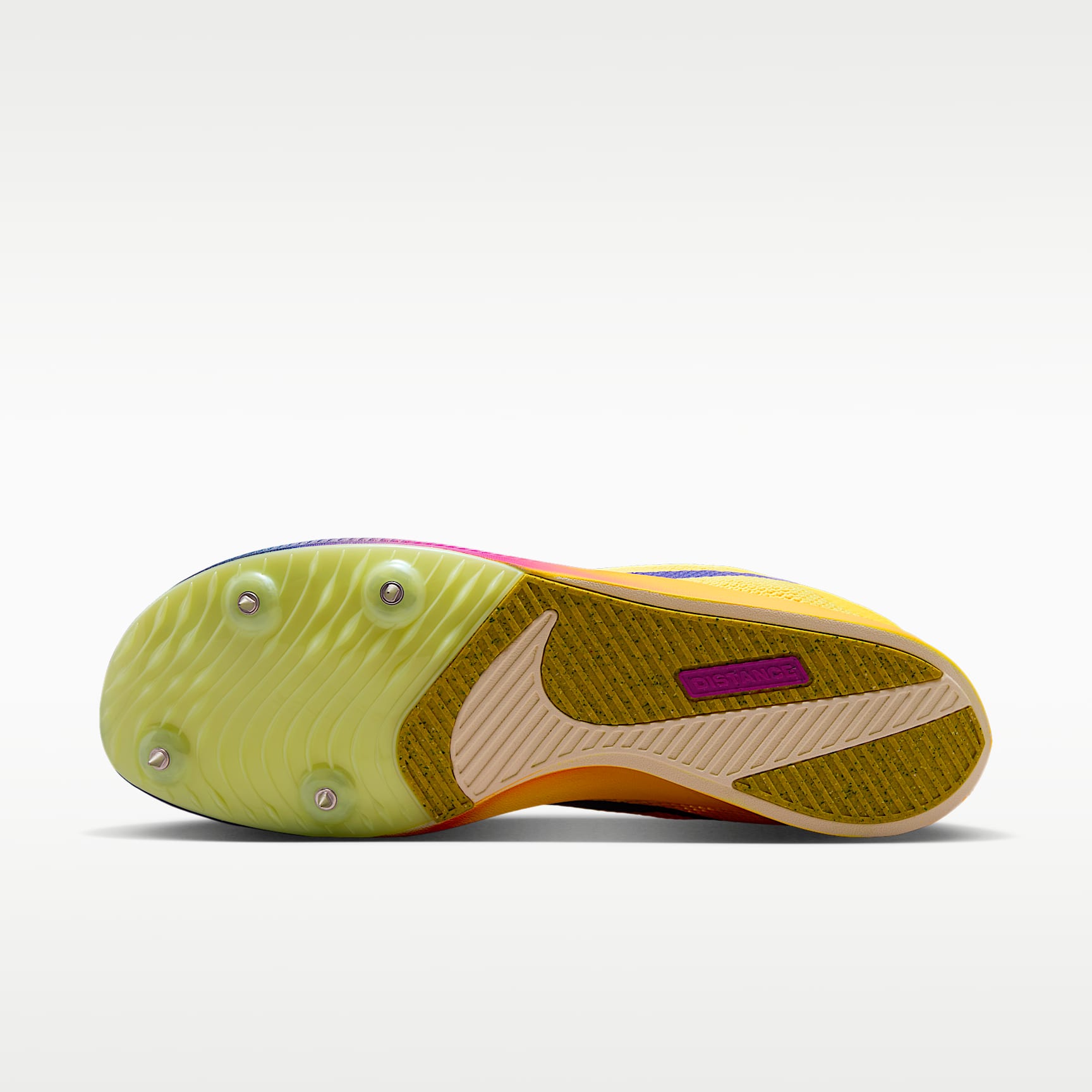 Nike Zoom Rival Distance Track & Field Langstrecken-Spike – Citron Pulse/Hyper Violet/Volt Glow/Indigo Burst