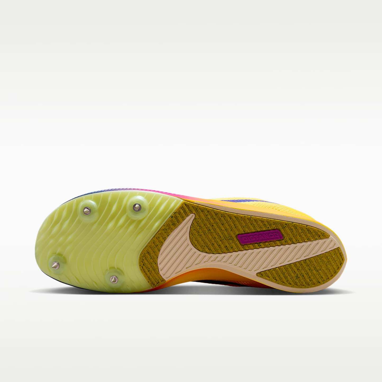 Nike Zoom Rival Distance Track & Field Langstrecken-Spike – Citron Pulse/Hyper Violet/Volt Glow/Indigo Burst