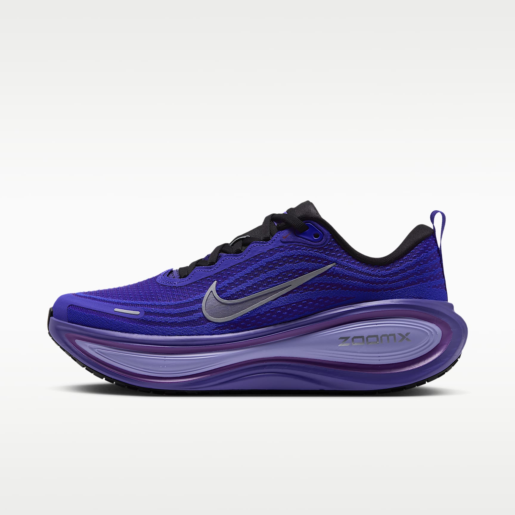 Nike Vomero Plus Straßenlaufschuh (Damen) – Schwarz/Persian Violet/Vivid Violet/Metallic Silver