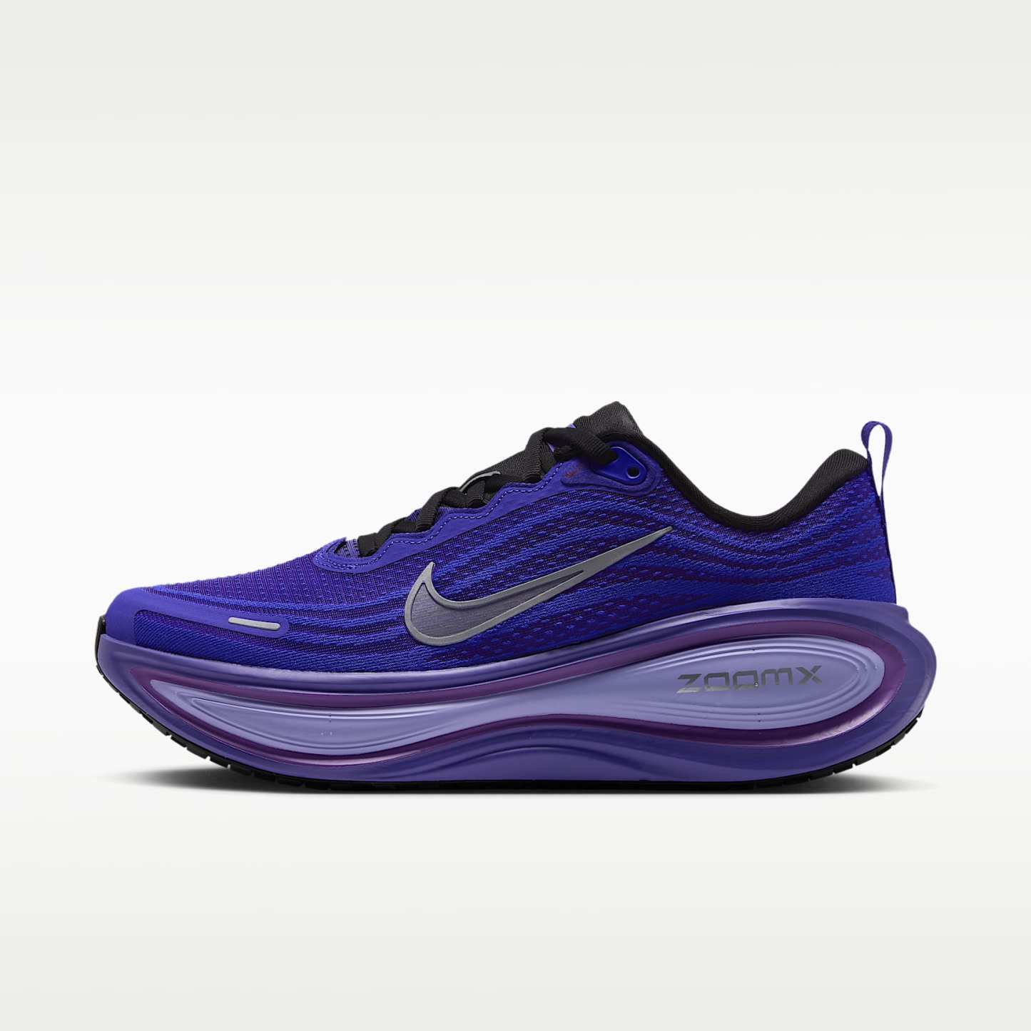 Nike Vomero Plus Straßenlaufschuh (Damen) – Schwarz/Persian Violet/Vivid Violet/Metallic Silver