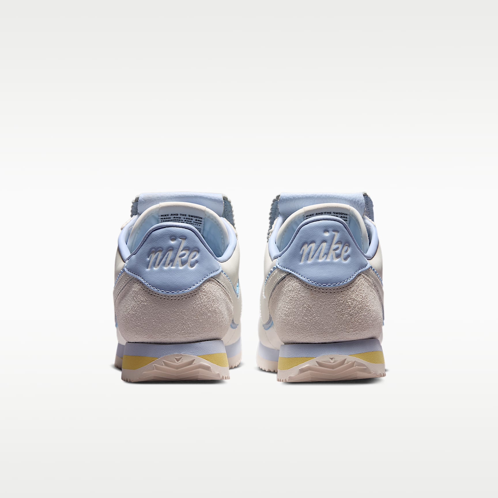 Nike Cortez Schuh (Damen) – Sail/Soft Yellow/Hydrogen Blue/Sail
