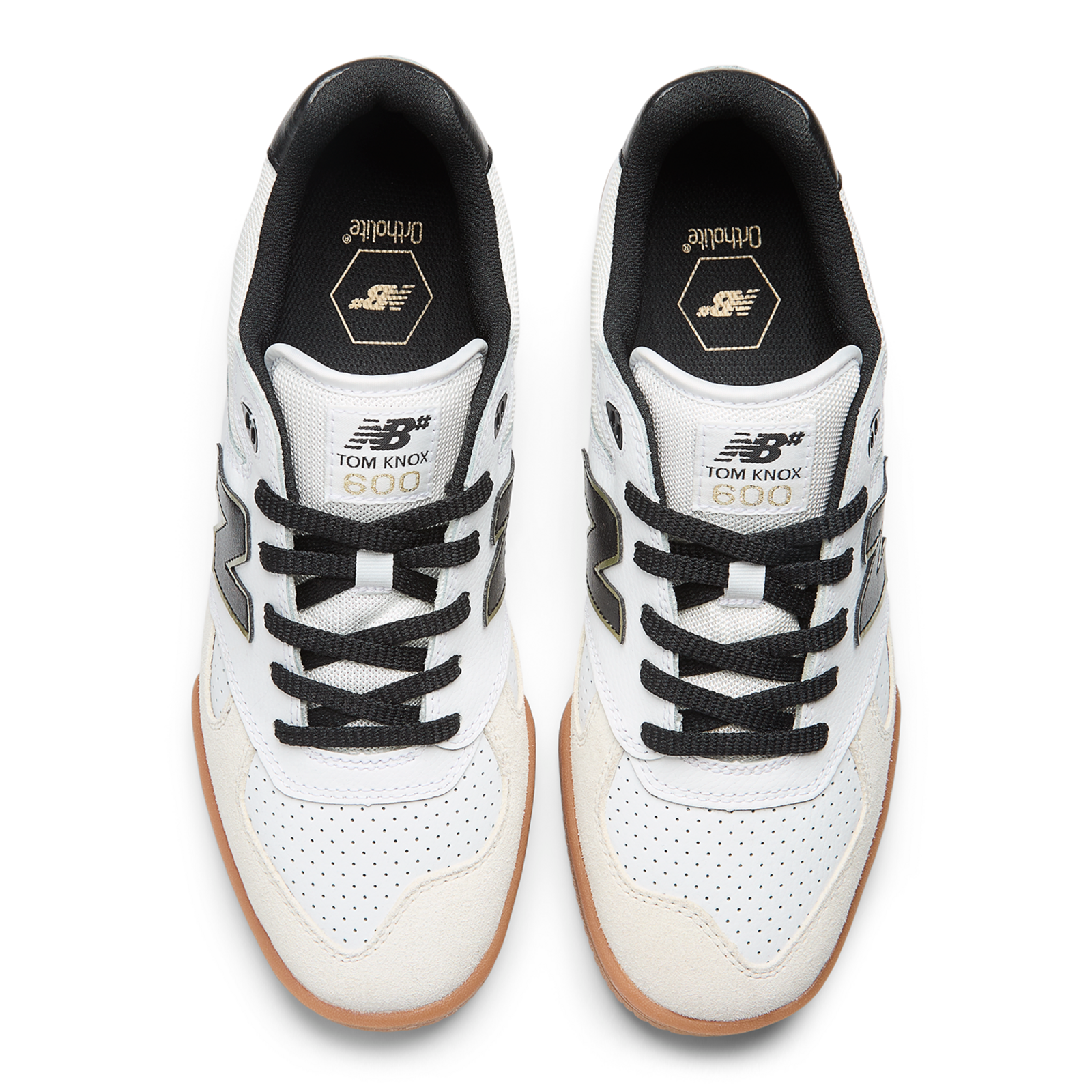 New Balance M Numeric 600 Tom Knox Skateboardschuhe in WEISS