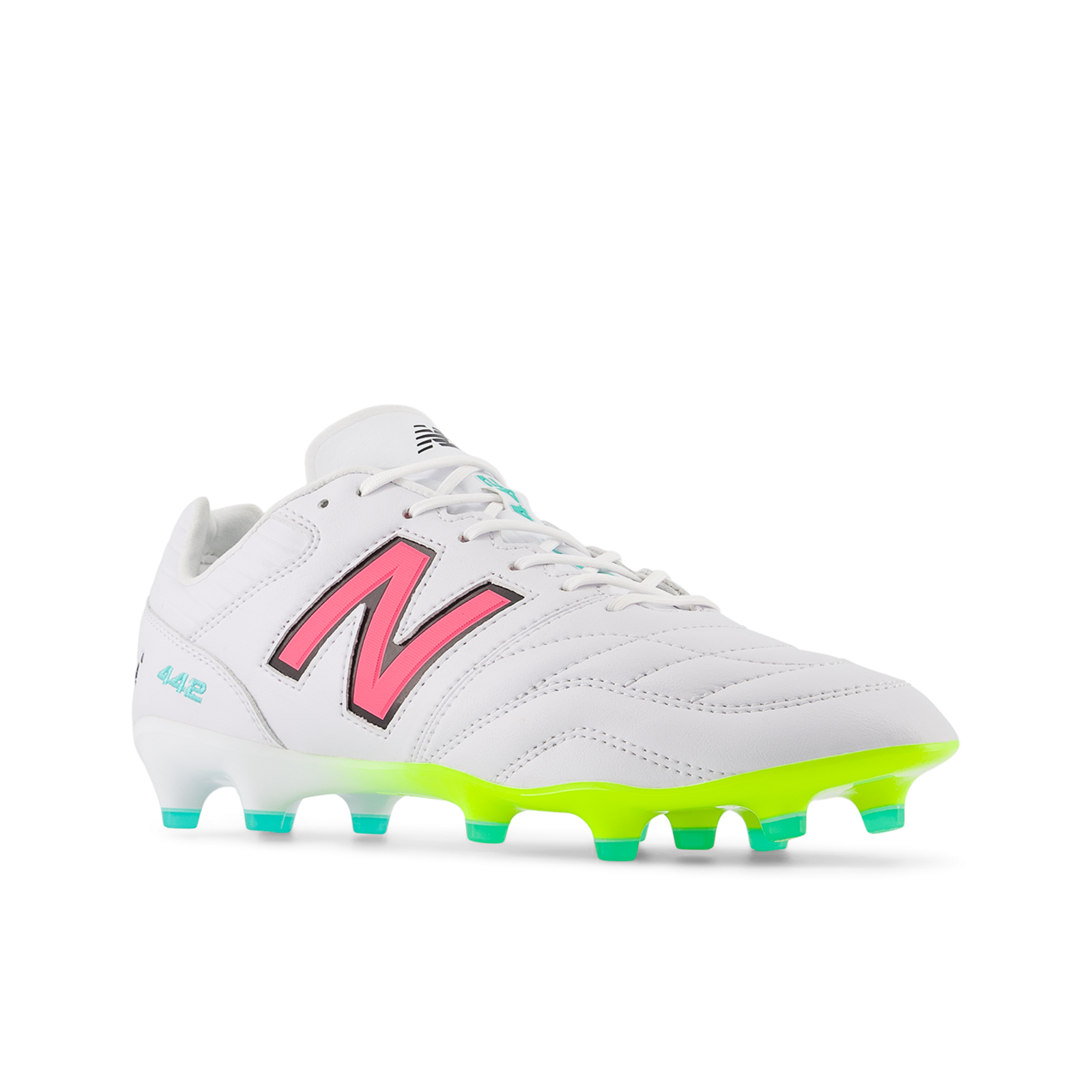 New Balance M 442 Pro FG Colorful Nockenschuhe in WEISS