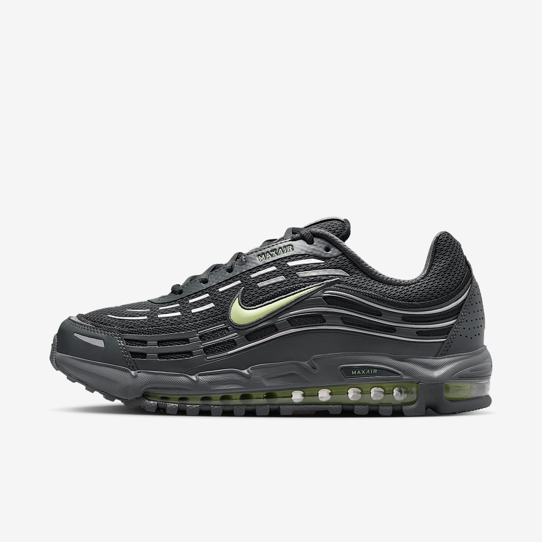 Nike Air Max TL 2.5 Schuh (Herren) – Iron Grey/Dark Smoke Grey/Metallic Silver/Light Liquid Lime
