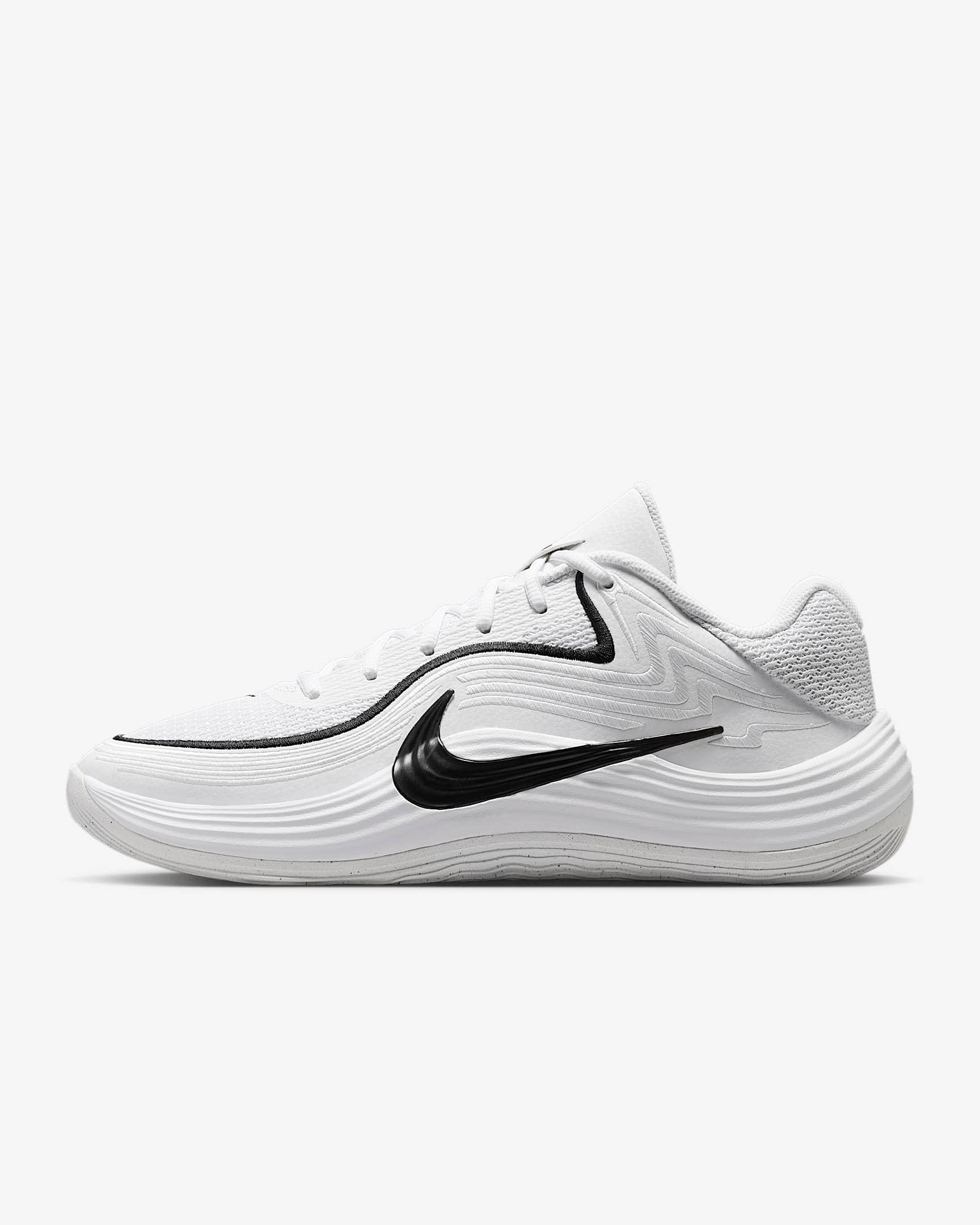 Nike Precision 8 Low Basketballschuh (Herren) – Weiß/Schwarz/Schwarz